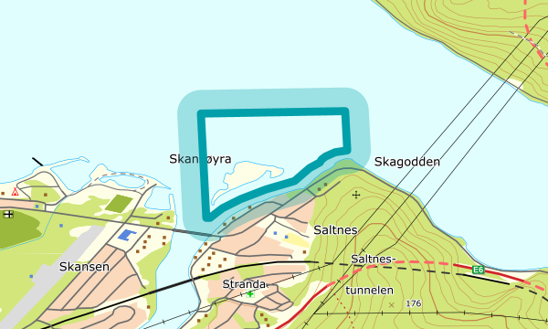 Kart over Skansenøyra