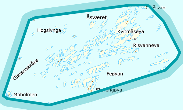 Kart over Åsvær