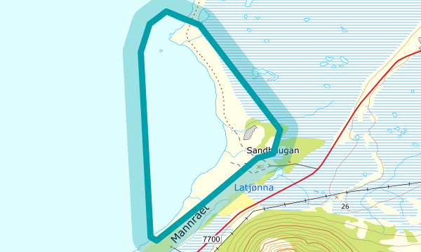 Kart over Sørmela