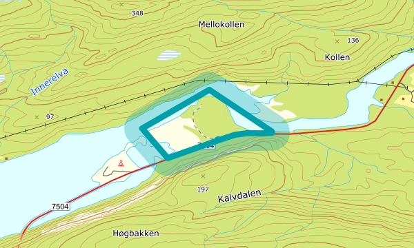 Kart over Laksågaosen
