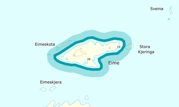 Kart over Eime