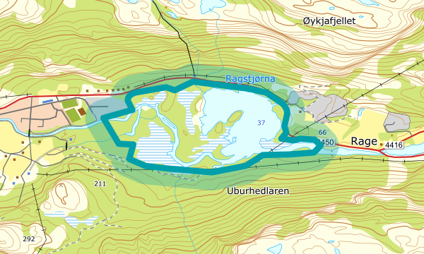 Kart over Ragstjørna
