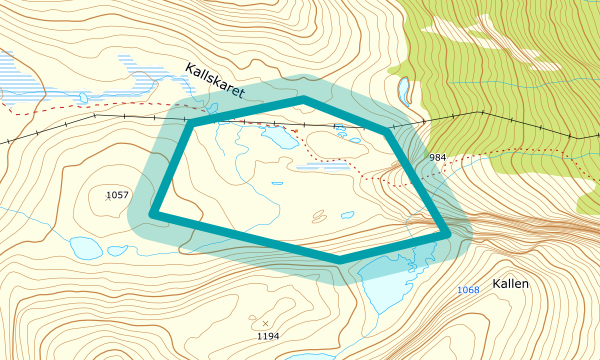 Kart over Kallskaret