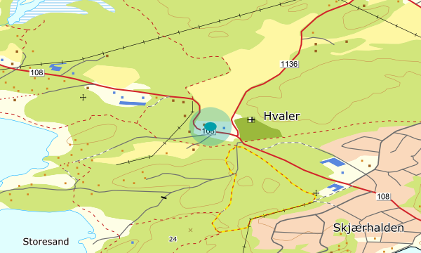 Kart over Hvaler prestegård