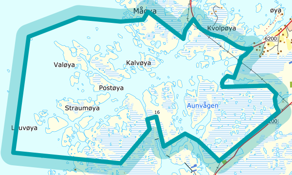 Kart over Aunvågen
