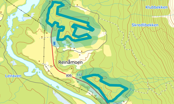 Kart over Reinåga