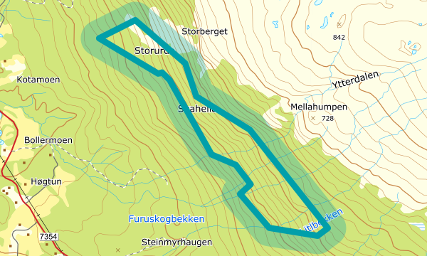 Kart over Bollermolia