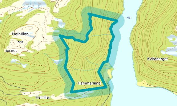 Kart over Hammarland