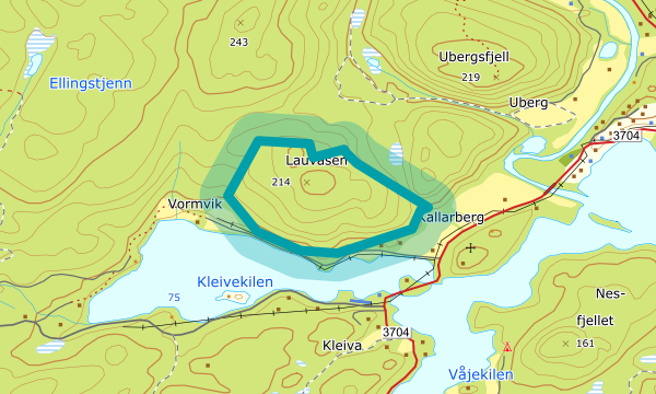 Kart over Vormvik